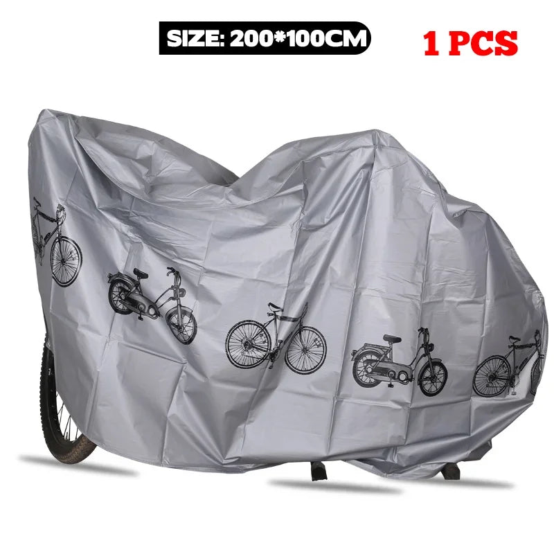 Waterproof Bicycle Gear Raincover Outdoor Sunscreen Motorcycle Bike Cover MTB Case Protector Bike Accessory – UV Protection Easy Install Grey / Plastic (1pc / 2pcs)