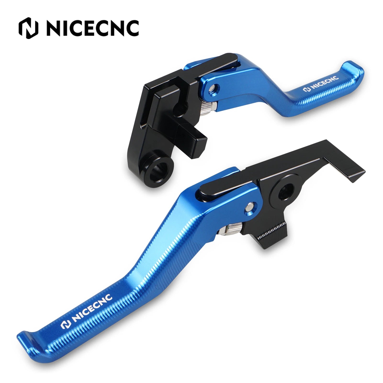 Yamaha Ténéré 700 / XTZ700 2019–2024 / XSR700 / MT-07 NICECNC Shorty Brake Clutch Lever & Clutch Arm – CNC 6061-T6 Aluminum – Blue / Black – $44–$167