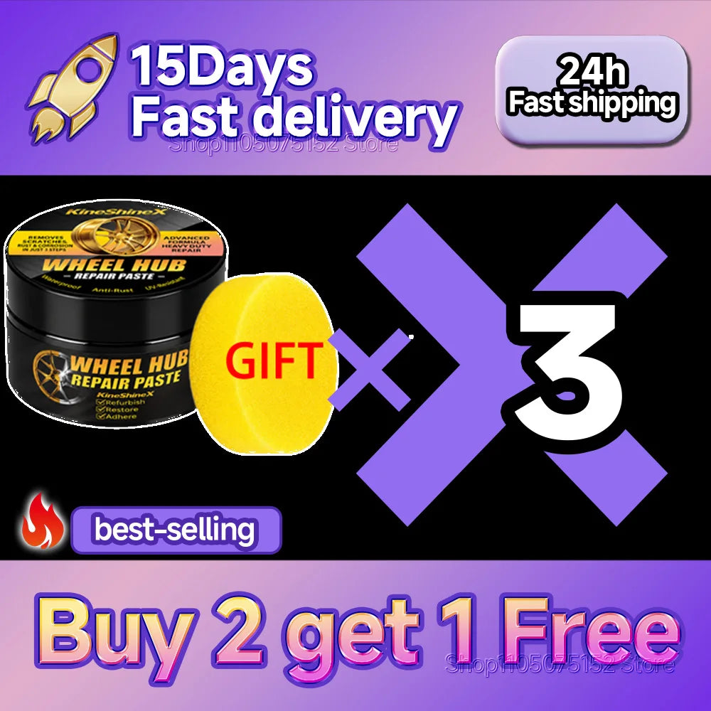 KINESHINEX Alloy Wheel Scratch Remover & Polish Paste – Rim Restoration & Shine – Metal Surface Polish – 30g – 1 / 3 / 5 / 10 Pcs – $28–112
