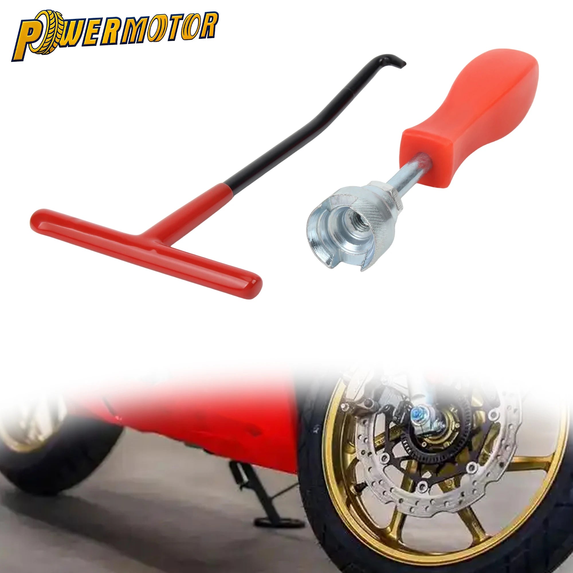 Motorcycle Brake Caliper Spring Wrench & T-Bar Exhaust Spring Hook Puller – Brake Caliper Tools – 2-Piece Repair Tool Set for Dirt Bike ATV Motorcycle UTV – $11