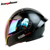 KQB Modular Helmets – Flip-Up Full Face Motorcycle Helmet, Dual Sun Visor & Colorful Lens, All-Season Unisex