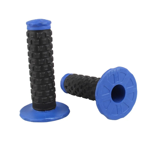 Pro Taper Motorcycle Handlebar Grips 7/8" 22mm 1-1/8" Double Color Rubber Tacky Gel Anti-Slip Universal Racing Grips for Dirt Bike ATV Motocross Scooter MTB – 6 Colors (1 Pair)