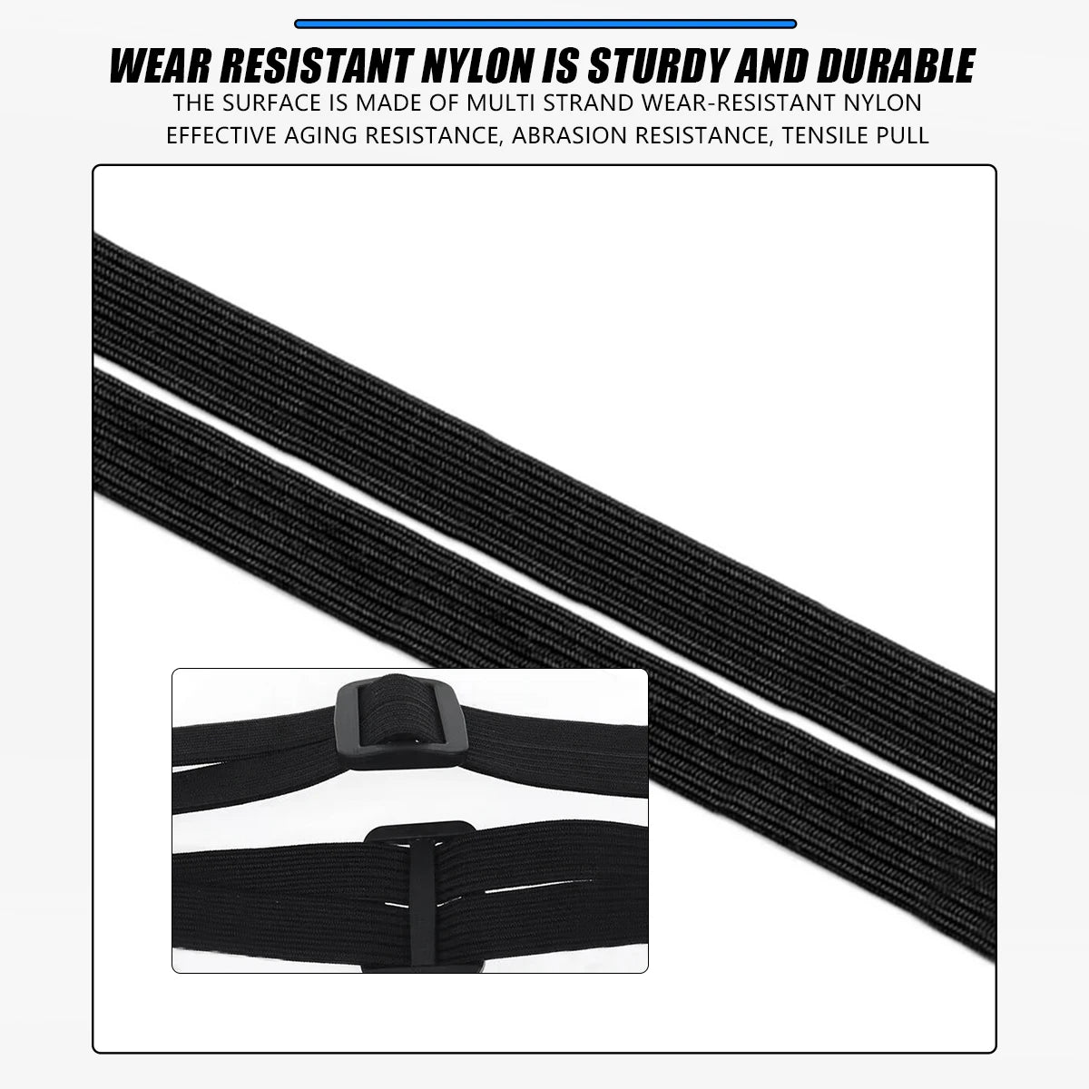 Universal 60cm Motorcycle Luggage Strap Moto Helmet Gears Fixed Elastic Buckle Rope High-Strength Retractable Protective Net