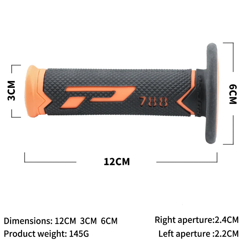 Motorcycle Handlebar Grips 7/8" 22mm 24mm Gel Rubber Universal Anti-Slip Racing Grips for ATV Dirt Pit Bike Motocross Scooter MTB Bicycle – 6 Colors