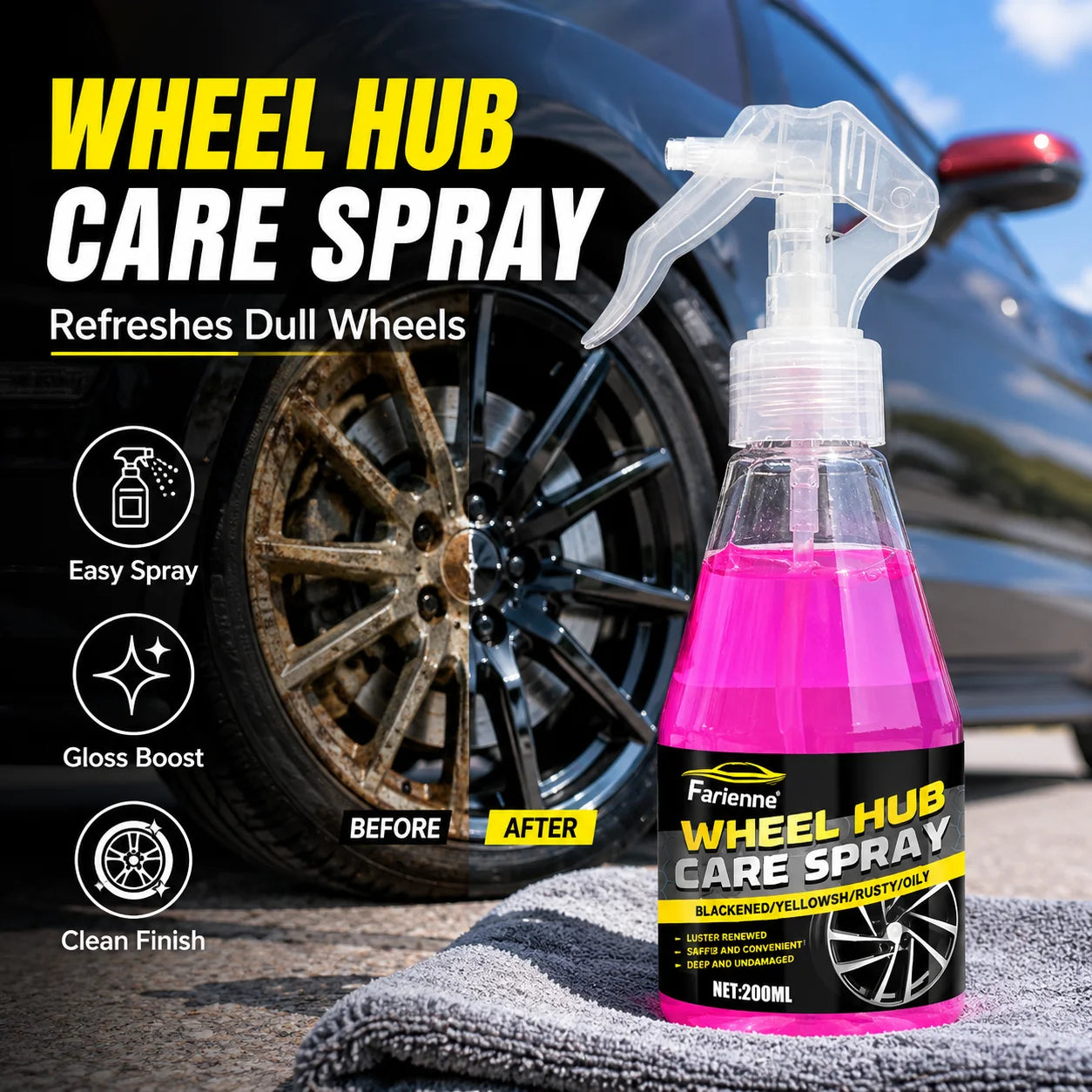 FARIENNE Wheel Rust Remover and Iron