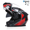 Bluetooth Modular Helmets – DOT Flip-Up Full Face Motorcycle Helmet, Dual Visor for Men & Women