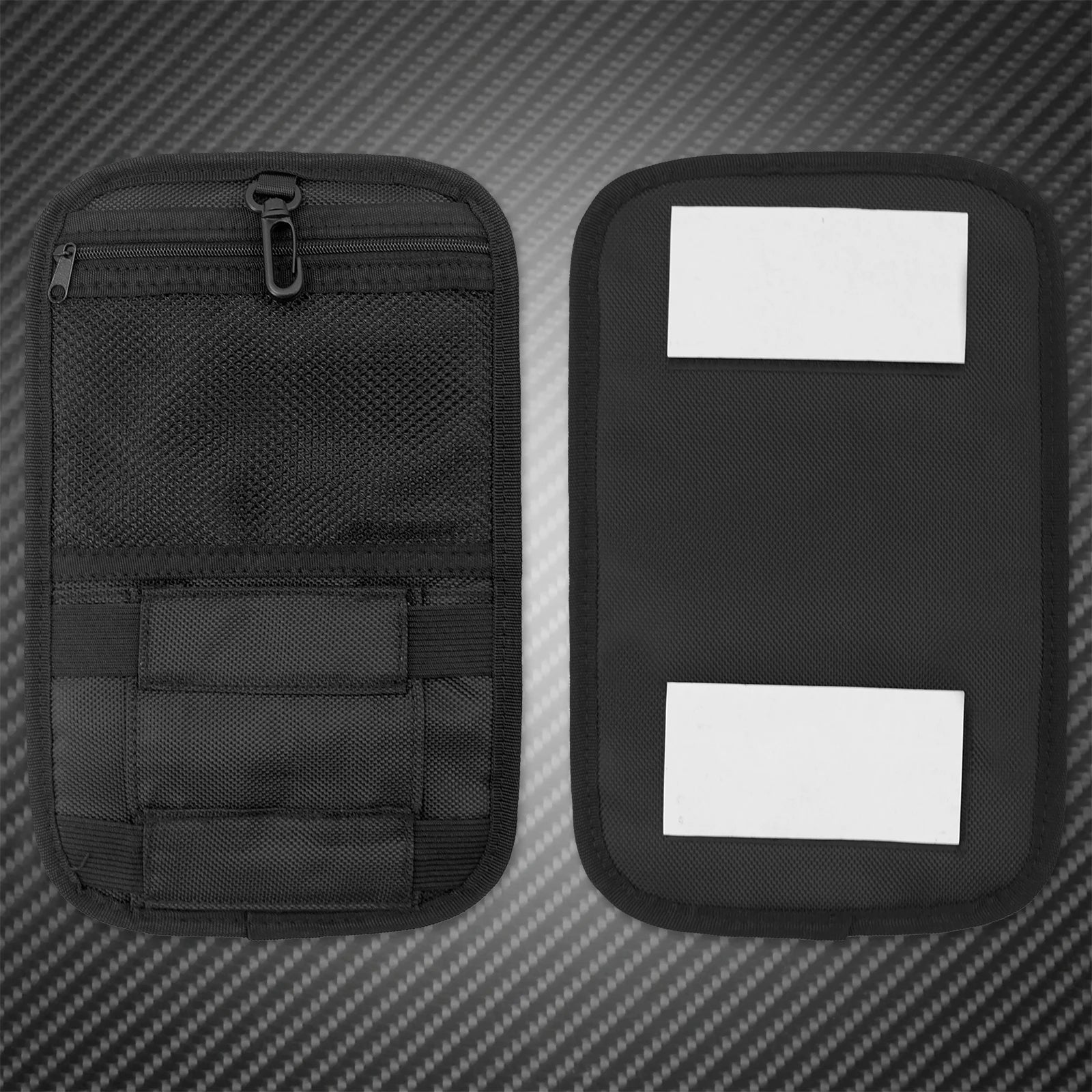 MACTIONS Motorcycle Saddlebag Organizer Hard Bags Inner Storage Case for Harley Touring Road King Street Glide Electra Glide Dyna Softail 1993-Up – Nylon Waterproof Zippered Pockets