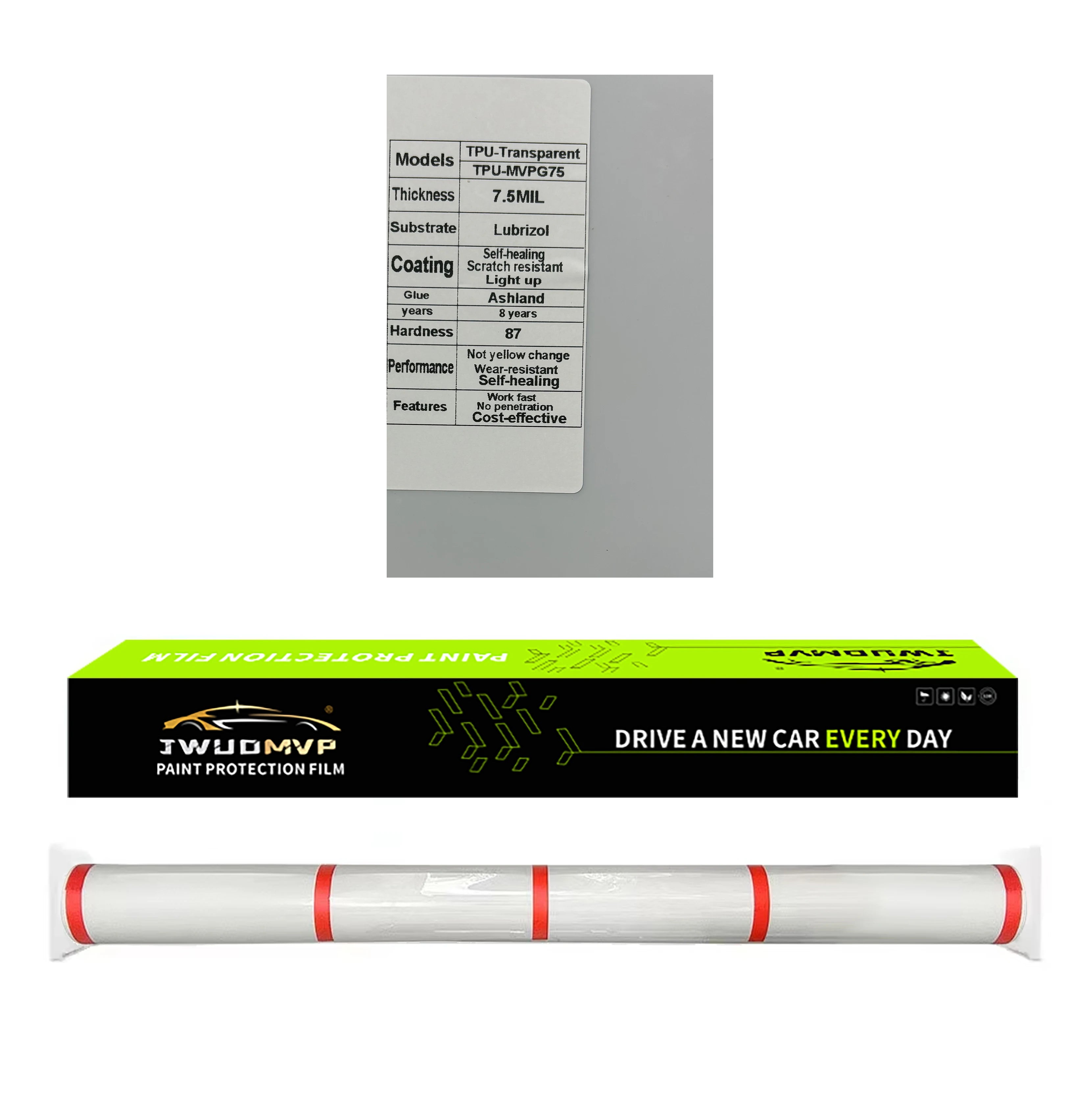 TPU PPF Bulk Roll 1.52×15m – Self-Healing Paint Protection Film – BASF / Covestro / Lubrizol – 7.5 / 8.5 / 10mil – Transparent / Gloss Black / Matte Black / Matte – $383–657
