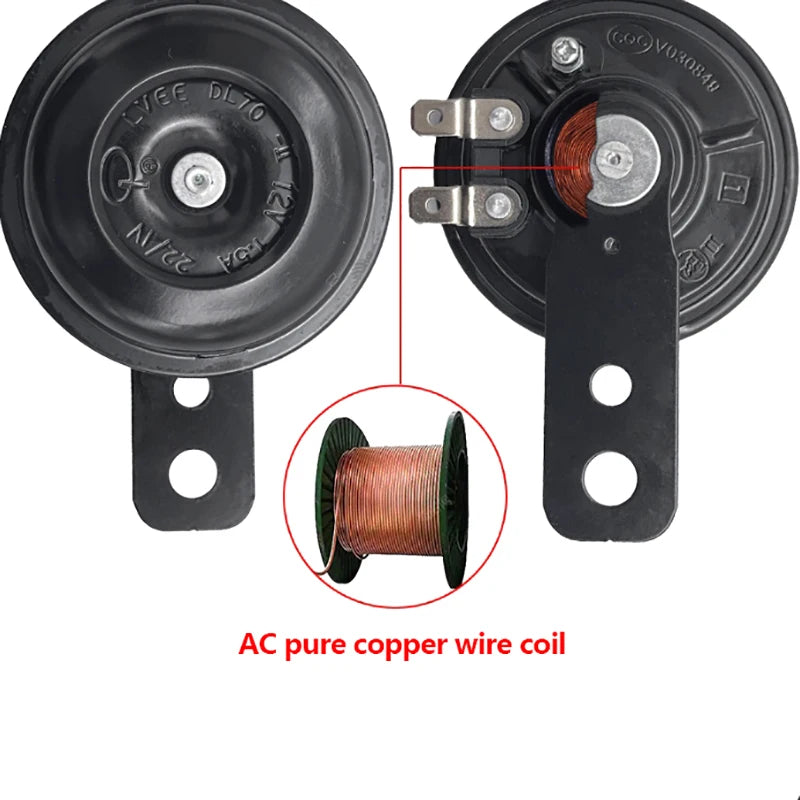 Motorcycle Horn – 12V/48V/60V/72V Electric Horn for Motorcycles & E-Bikes