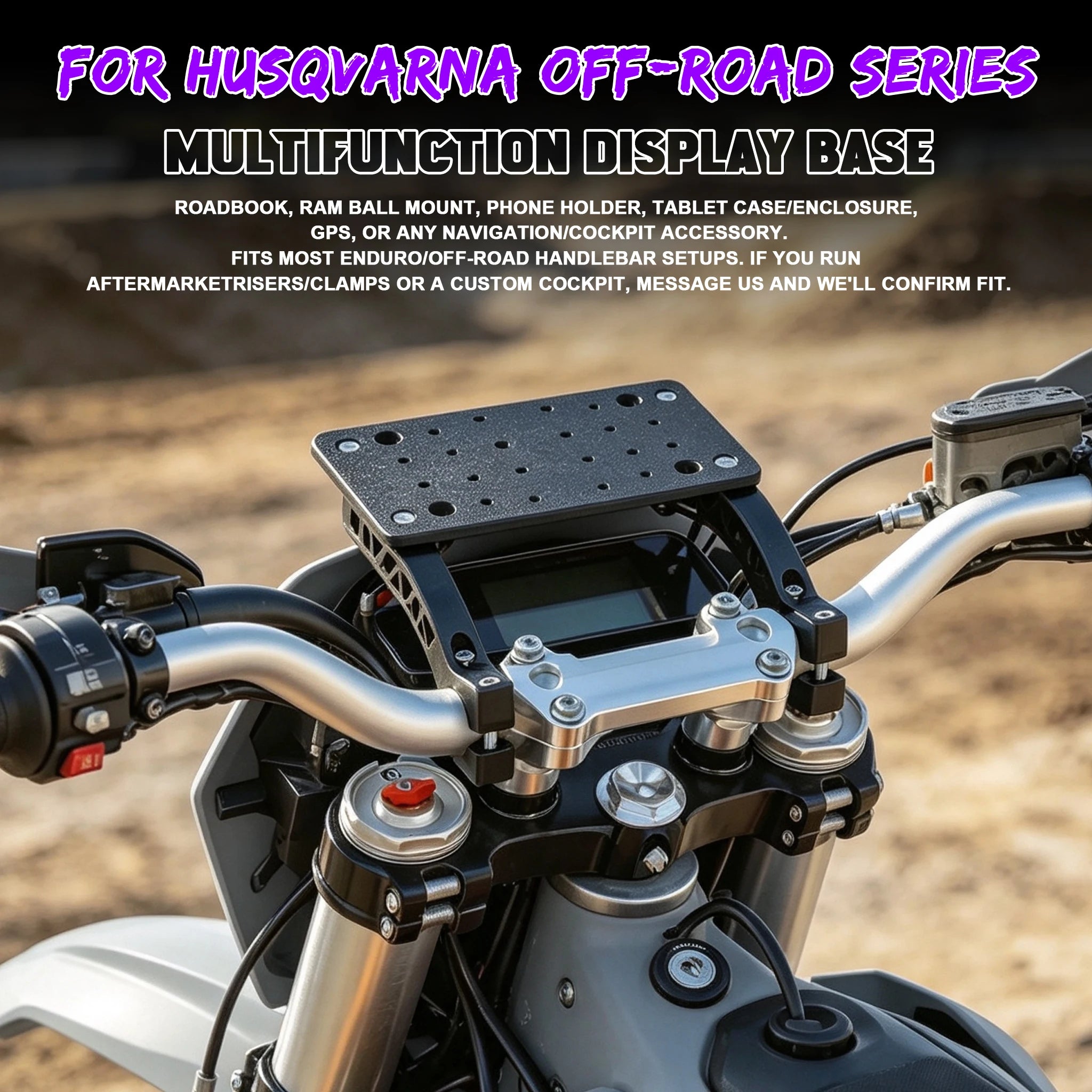 GPS Mount Bracket – Anti-Shake Navigation Mount for Husqvarna FC, TX & 701