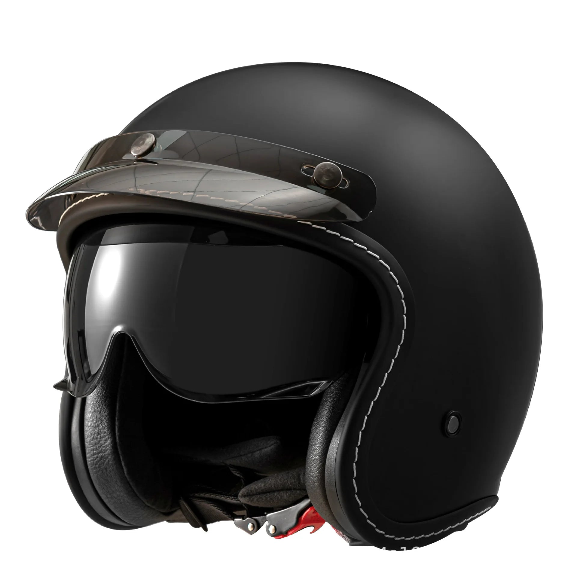 Open Face Helmets – 3/4 Retro Motorcycle Helmet, Dual Visor, Lightweight All-Season Unisex Design
