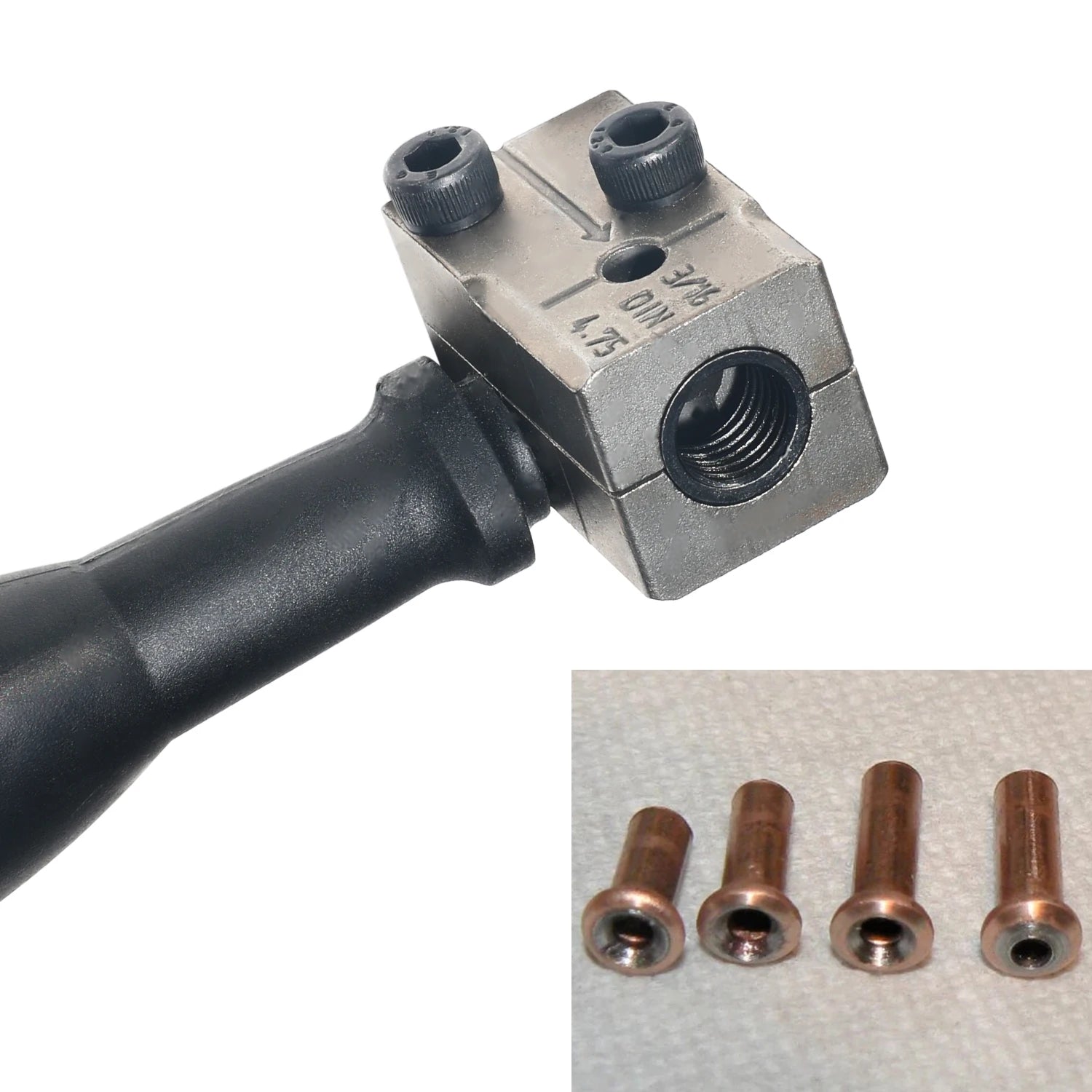 3/16" Double Flaring Tool – Brake Line Tools – Handheld 45° SAE DIN Double Flare Tool with Detachable Die for Motorcycle Automotive and Truck Brake Line – 442g – $30