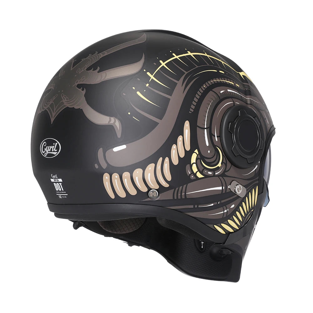 Modular Helmets – DOT & ECE Certified 3/4 Open Face Motorcycle Helmet for Men & Women