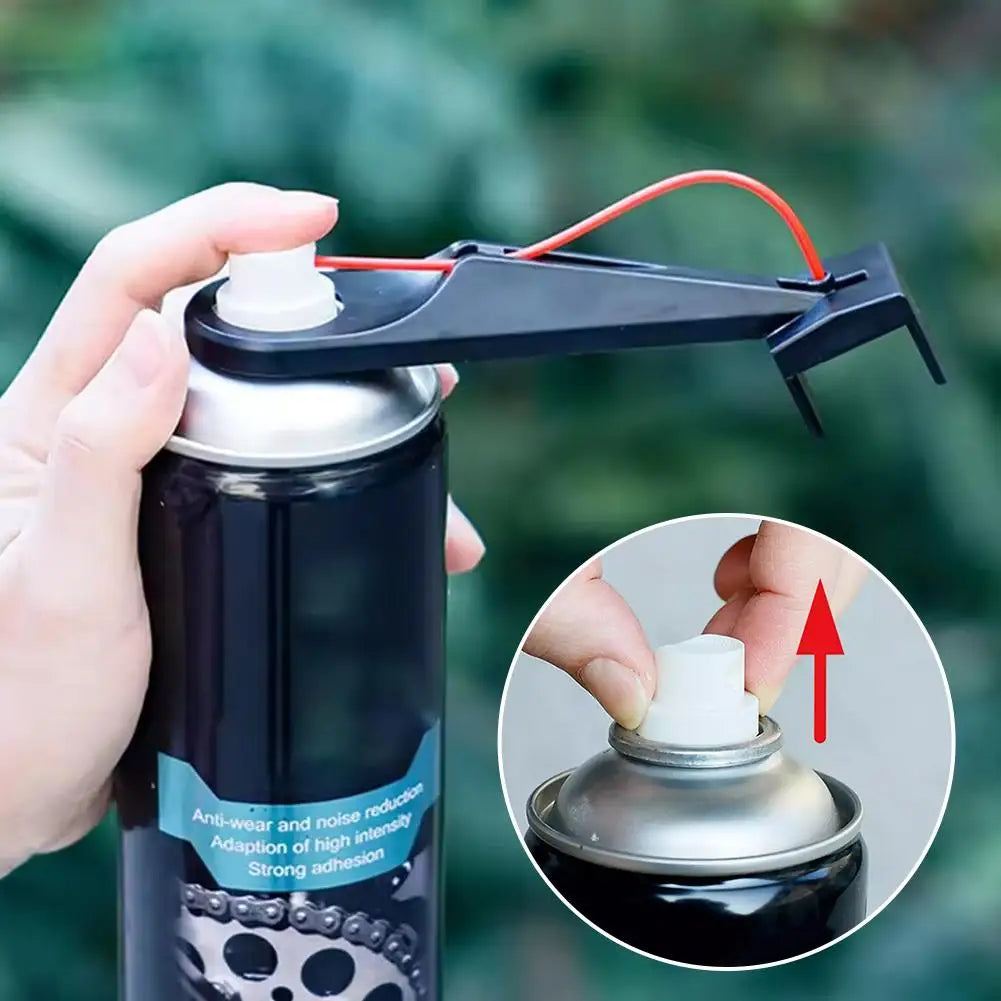 Motorcycle Chain Cleaner Tool Kit for Bike Maintenance Dirt Removal Lubrication with Wax Applicator, Brush Attachment