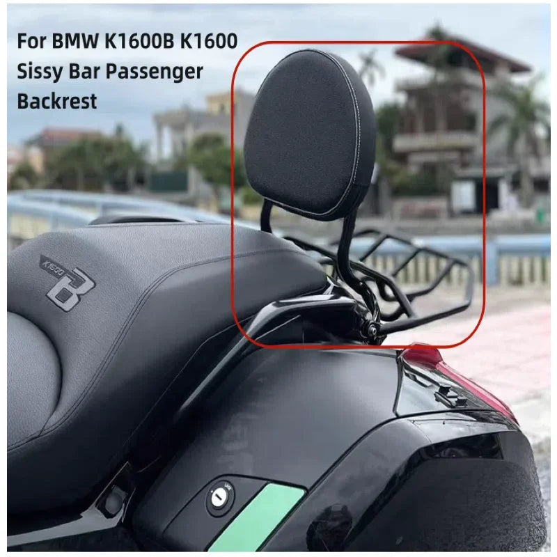 For BMW K1600B K1600 Motorcycle Passenger Backrest  2018-2025 Set Rest Seat Cushion Pad Accessories Sissy Bar Rear Backrest