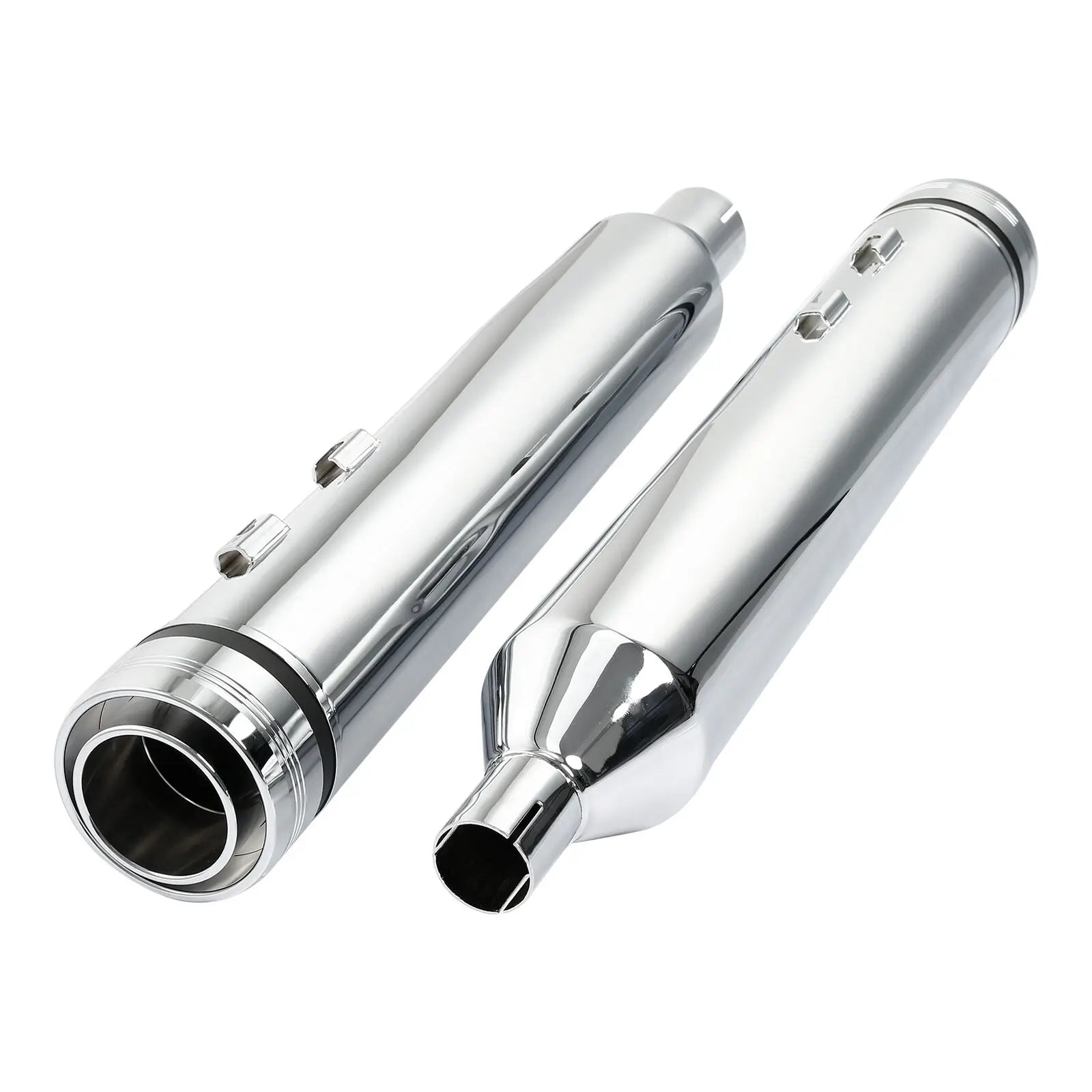4.33" Megaphone Slip-On Exhaust Pipes For Harley Touring Street Electra Glide Road King 2017-2025 Motorcycle