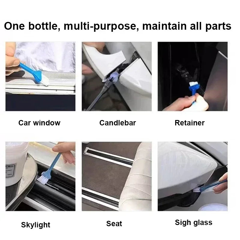 100g White Multipurpose Grease Lubricant – Car Door Hinge Sunroof Track Seat Rail Trunk Lock – Anti-Noise Anti-Rust Anti-Wear – Grease / Grease+Brush / Grease+Brush+Towel – $15