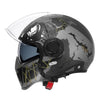 Retro Modular Helmet with DOT ECE Certification