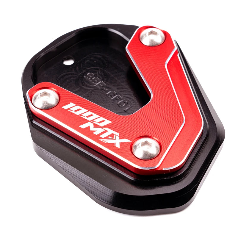 For CFMOTO 1000MT-X 1000MTX 1000 MTX 1000 MT X 2026 Motorcycle Kickstand Side Stand Extension Pad Support Plate Tire Caps – MOWOK Aluminum Black Red Grey Gold Blue Sky Blue Combo