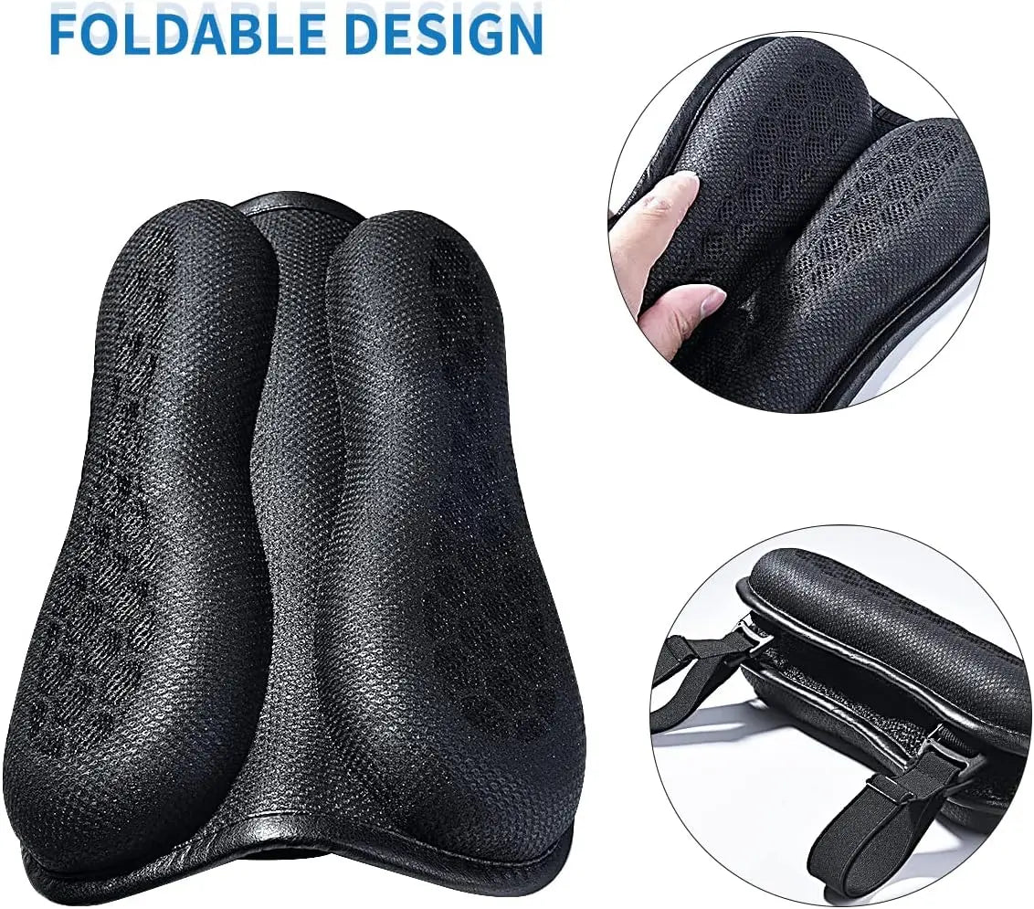Motorcycle Seat Cushion Shock Absorption Decompression Gel Honeycomb 3D Comfortable Universal Motorcycle Seat Cushion