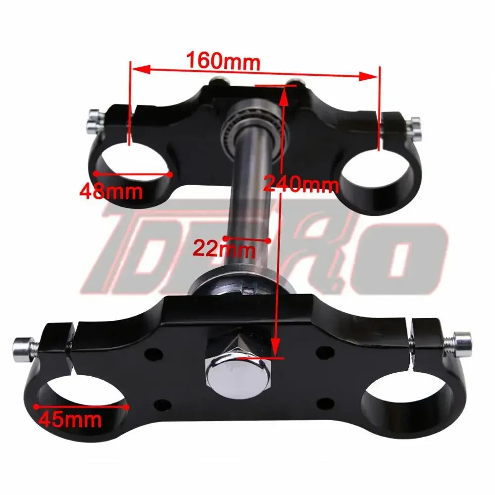 22mm Handlebar Triple Clamp Risers Holder Fit  45/48mm Upside Ddown Front Forks 125cc 140cc 150cc 160cc Dirt Pit Bike