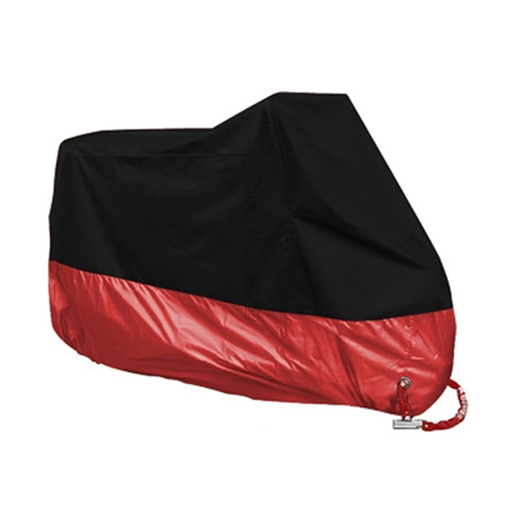 AutoJUSHIDAHAO Universal Outdoor UV Protector Waterproof Motorcycle Cover Bache Funda Moto Scooter Bicycle Case S M L XL 2XL 3XL 4XL – 190T Polyester PU Waterproof Dustproof Anti-UV Anti-Scratch