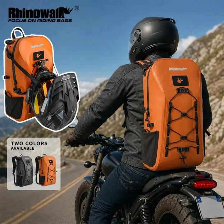 Motorcycle Backpack – Rhinowalk 26L Waterproof Laptop & Helmet Bag