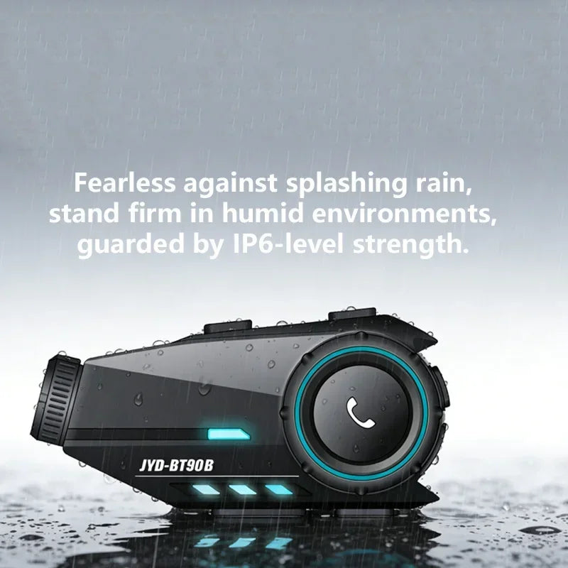 Motorcycle Bluetooth Headset – Wireless Helmet Intercom with Camera