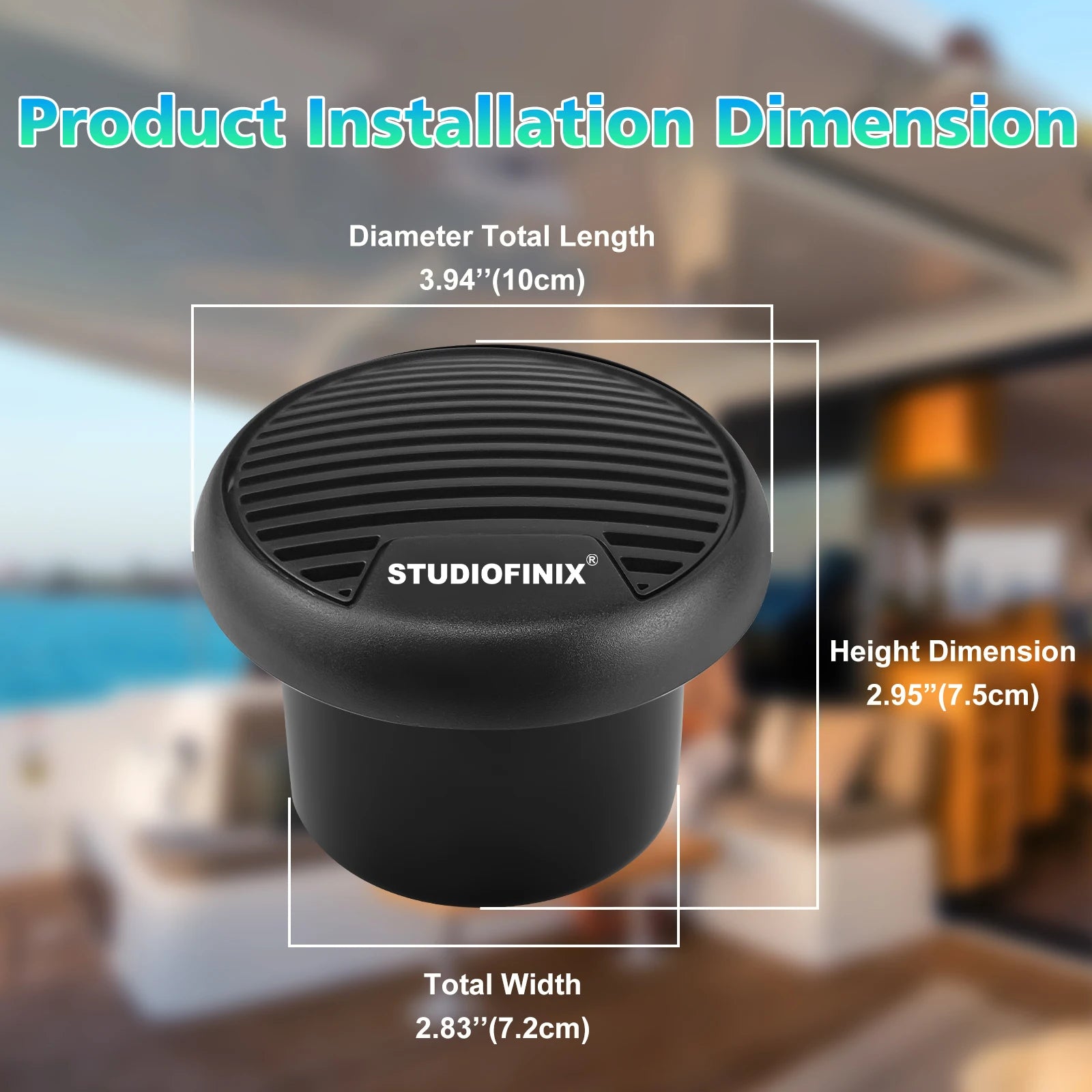 Motorcycle Speakers – Studiofinix 160W Marine Waterproof Bluetooth Audio