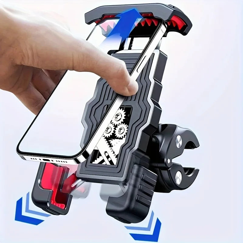 Anti-Vibration Motorcycle Phone Mount – Shockproof Holder for Motorcycles, E-Bikes & Bicycles
