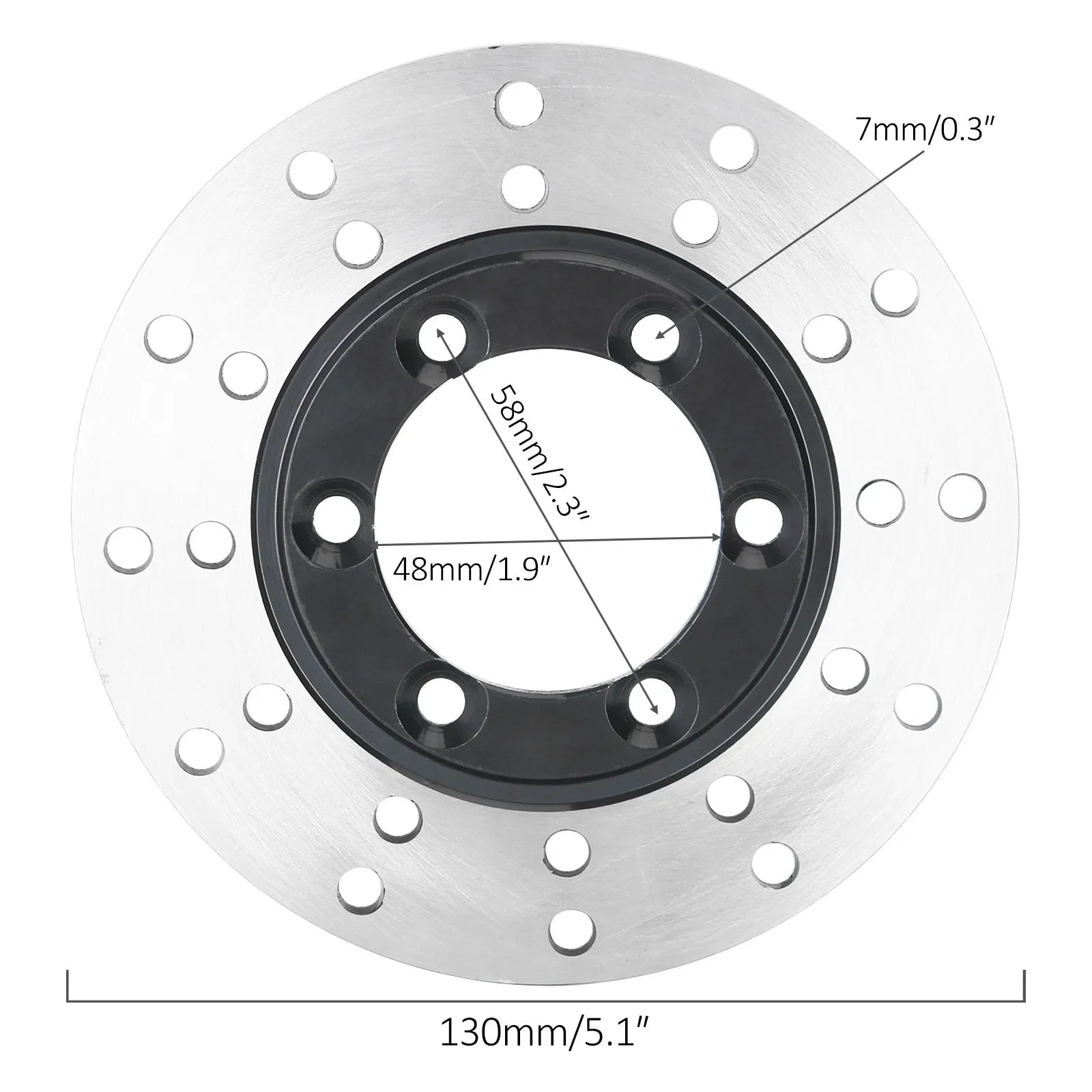 2PCS Disc Rotor Go Kart ATV 4 Stud Front Wheel Rim Hub Stub Axle for 110cc 125cc 150cc Quad Dirt Bike ATV Buggy