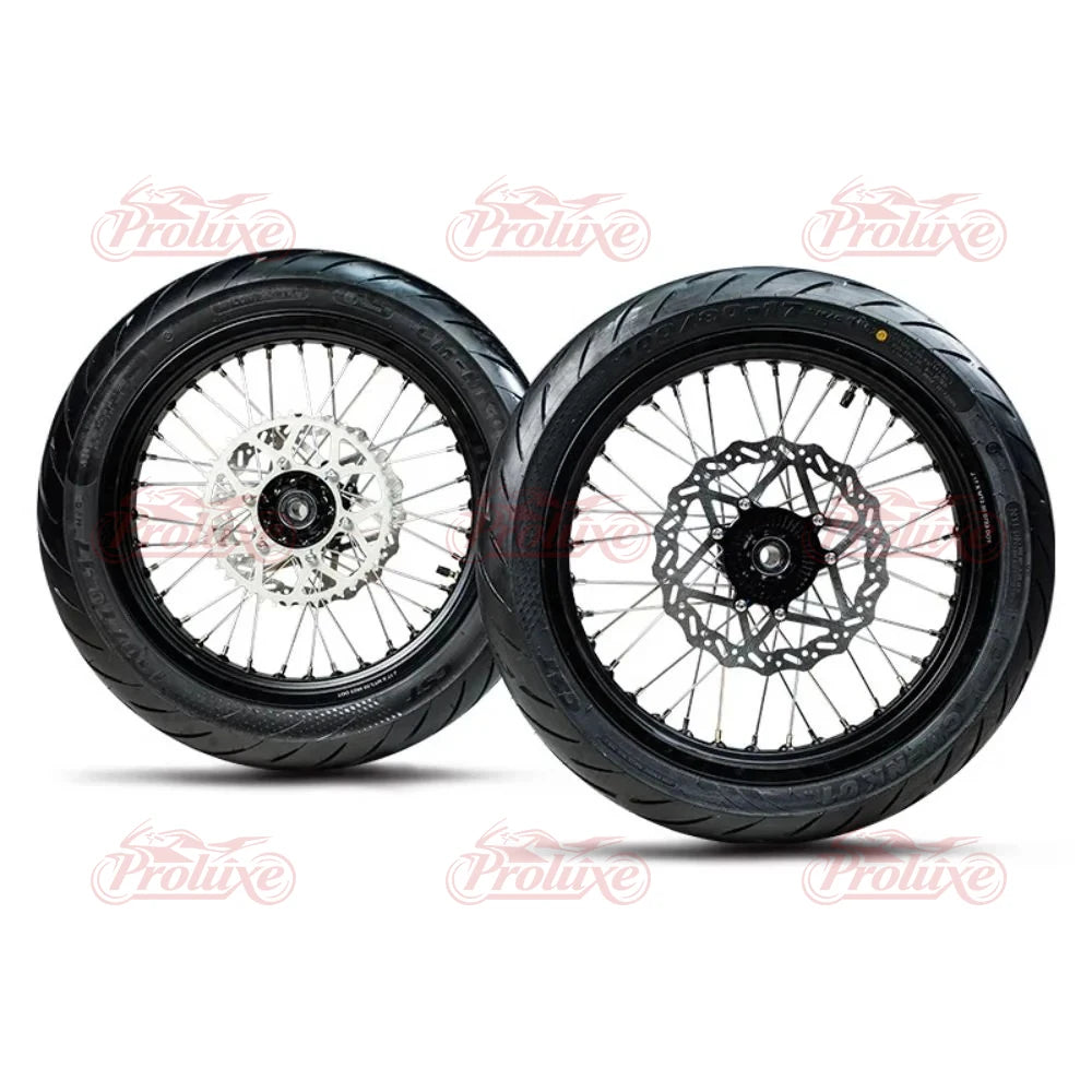 Ultra Bee Supermoto Wheelset Kit – Complete Street Slick Road Tire Set