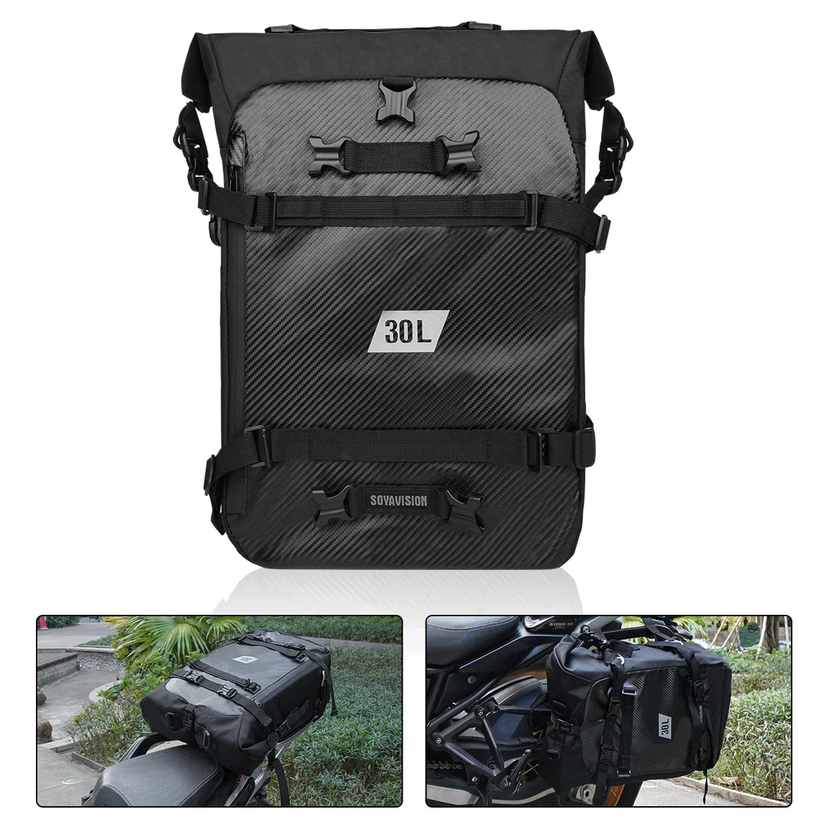 Motorcycle Backpack – Waterproof 8L–30L Cycling & Travel Bag