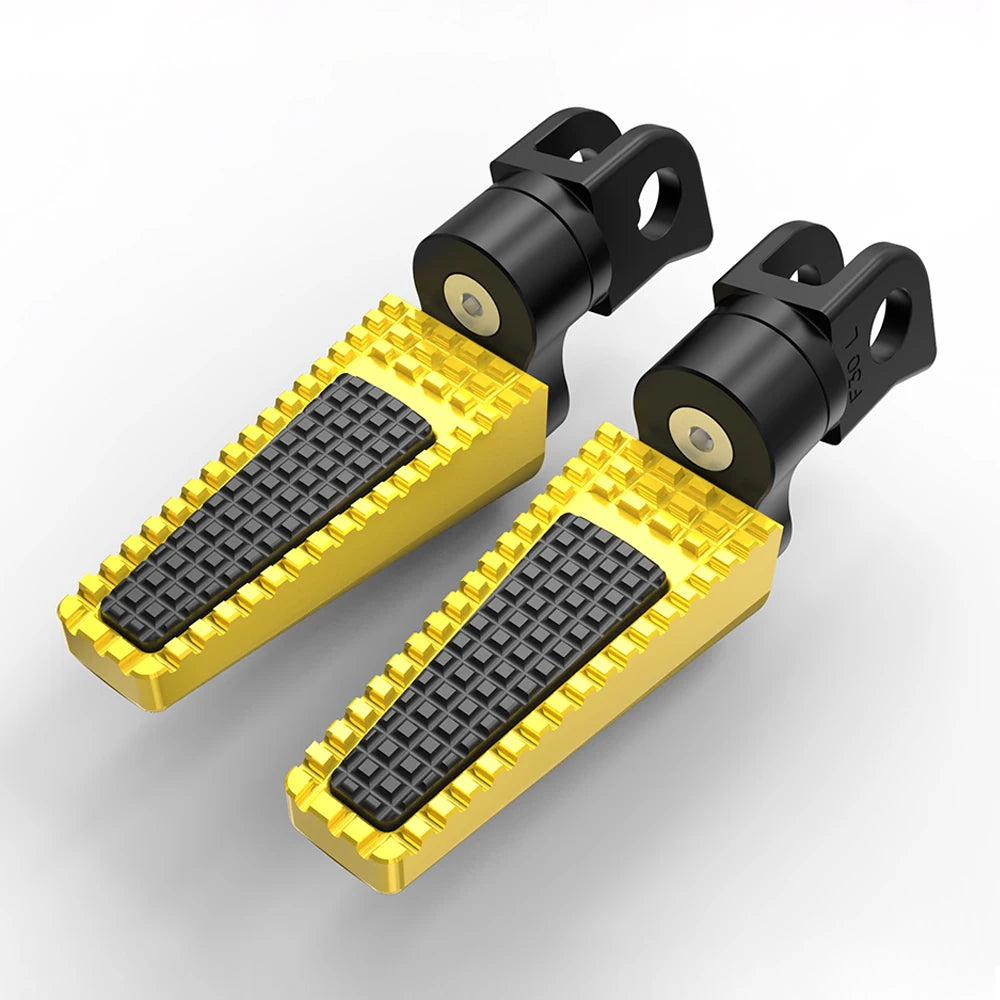 Kawasaki Z650 Anniversary / Z650RS / Z1000SX / ZX-6R / ZX-9R Front Foot Pegs – Adjustable 360° or Straight – CNC Aluminum + Rubber – 7 Colors – $75–$90