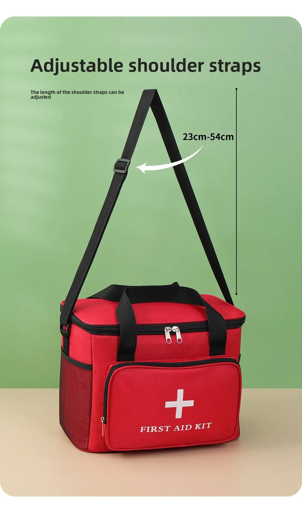 Outdoor Portable First Aid Kit Emergency Bag Household Medicine Storage Bag Partitioned Medical Cabinet Single-Shoulder Backpack