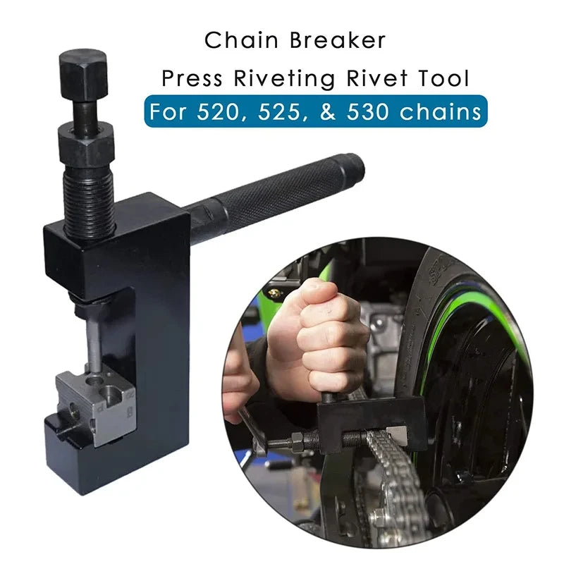 SHAOQI Universal Chain Breaker & Rivet Tool Set – 520/525/530 X/O-Ring – Hard Storage Box Included – 961g – $56
