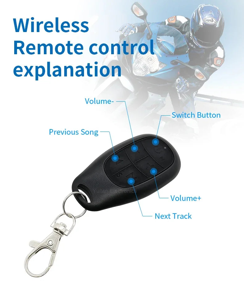 Motorcycle Speakers – Electric Exhaust Pipe Audio System, IP66 Waterproof