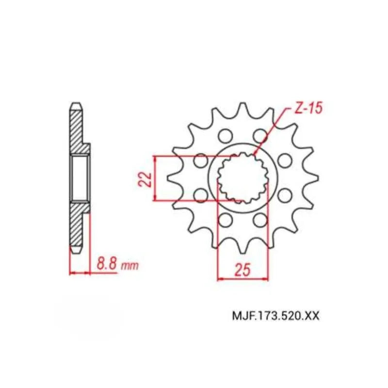 520 Front Sprocket 12T 13T KTM Husqvarn