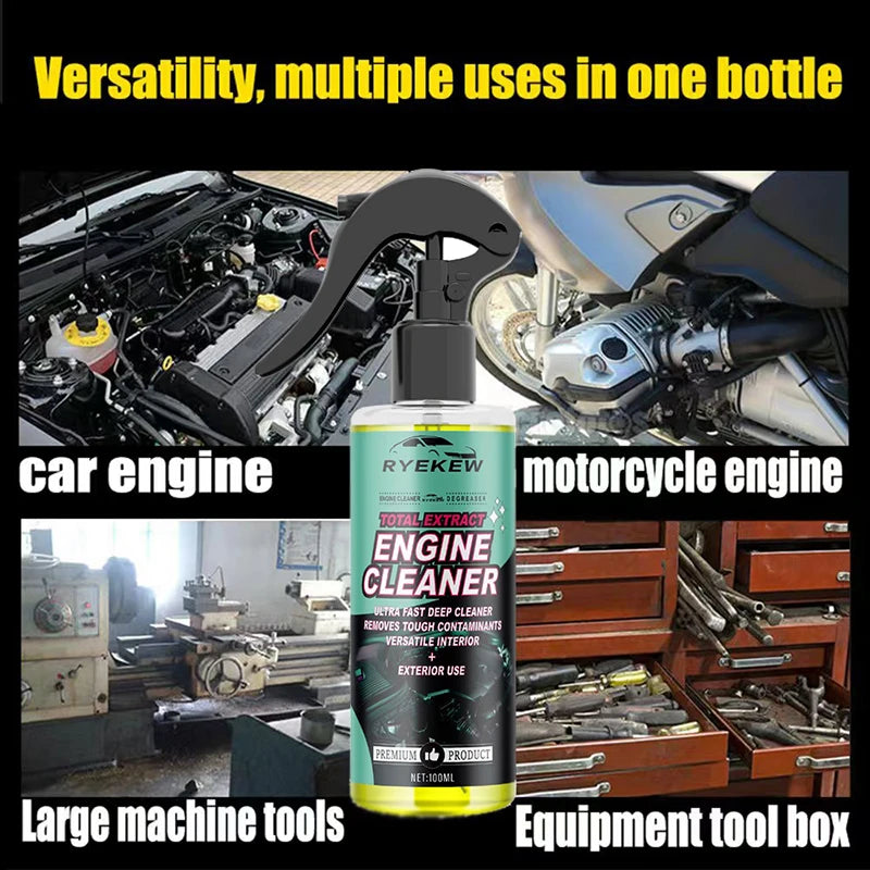 Car Engine Bay Cleaner and Automobile