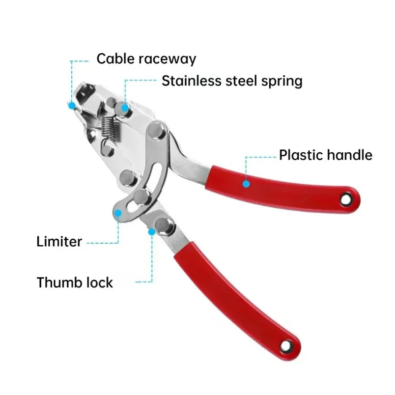 Heavy Duty Bike Cable Cutter – Brake Line Tools – Bicycle Steel Brake Cable and Derailleur Cable Plier – Professional Cycling Repair Tool – Red – $46