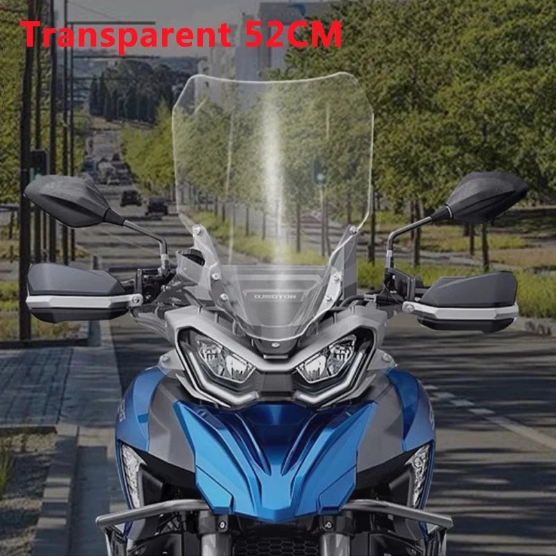 SRT900 Windscreens for QJMOTOR QJ SRT900S SRT 900 SX S 900S 900SX SRT900SX Motorcycle Accessories Windshield Wind Deflector – Aftermarket Gray Transparent +10cm +15cm +20cm