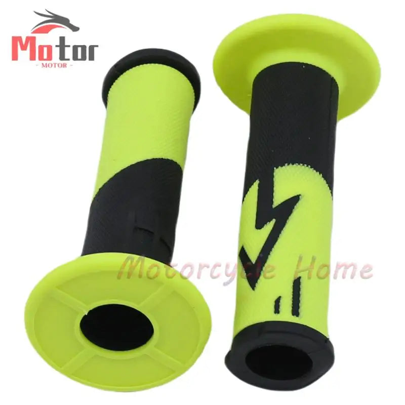 Kawasaki Universal Motorcycle Handlebar Grips 7/8" 22mm Rubber Hand Grips for Kawasaki ZX6R ZX7R ZX10R ZX12R ZX14R KX 65 85 125 250 KLX 125 250 – 4 Colors (1 Pair)
