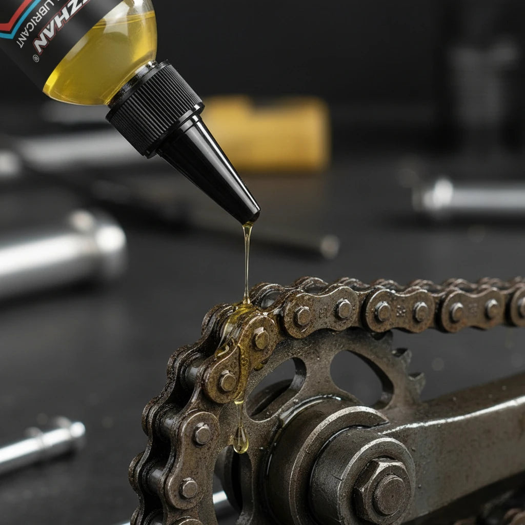 SIKEZHAN Motorcycle Chain & Stand Lubricating Oil – Refined Mineral Oil – Anti-Rust Noise-Reducing Anti-Wear – Side Stand Center Stand Bicycle Chain – 100ml / 200ml – $20