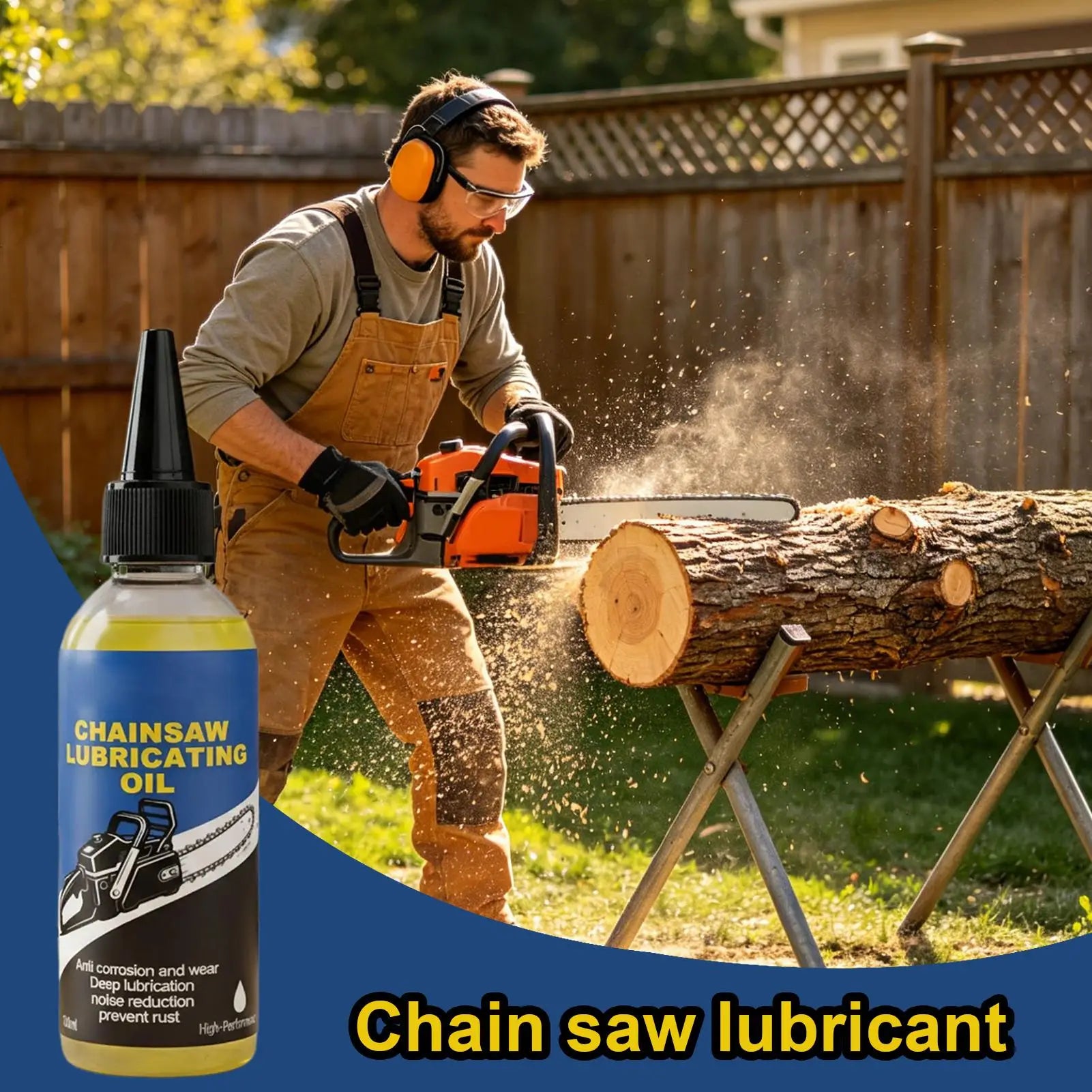 Chainsaw Lubricating Oil 100ml – Anti-Rust Deep Penetrating Chain Lube for Motorcycle Bicycle Chainsaw Hedge Trimmer – $12