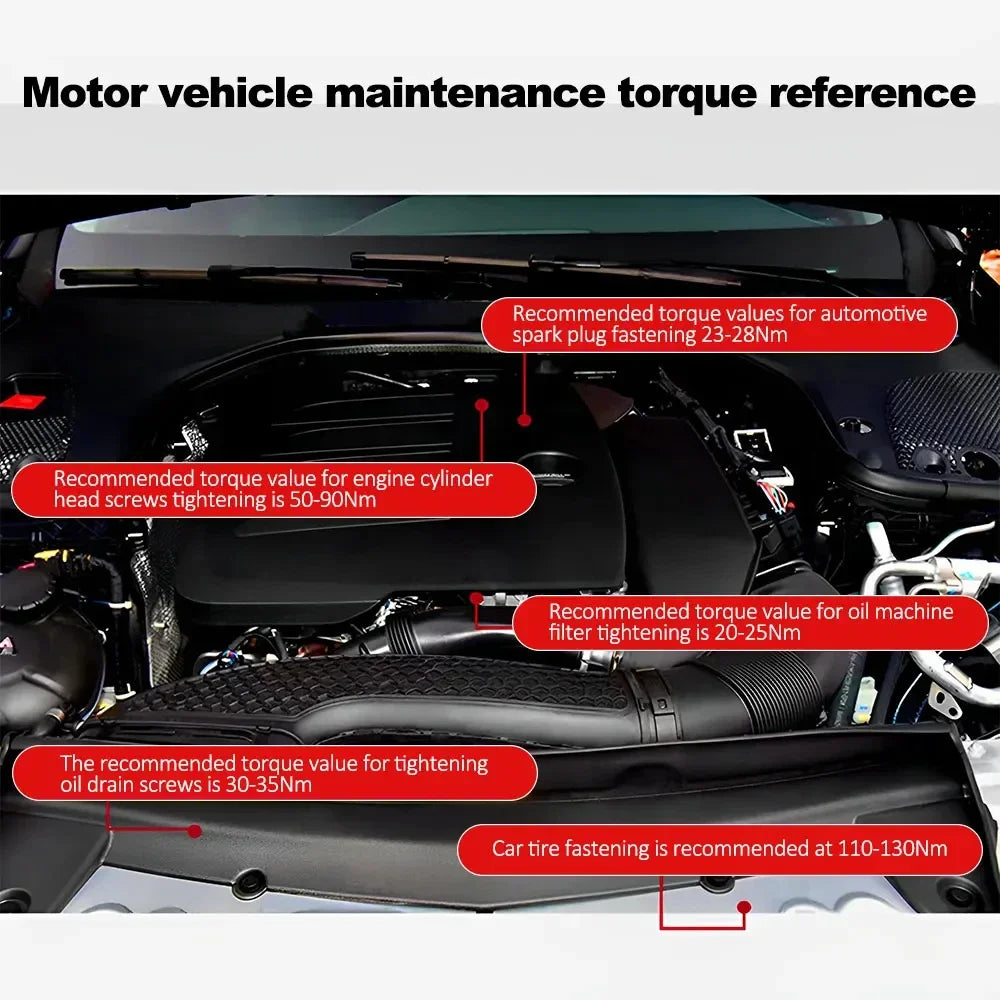 LIXIU 1/2” Heavy-Duty Torque Wrench – 10–210 Nm – Blow-Molded Case – Cr-V Steel – Car / Motorcycle / Bicycle – from $74