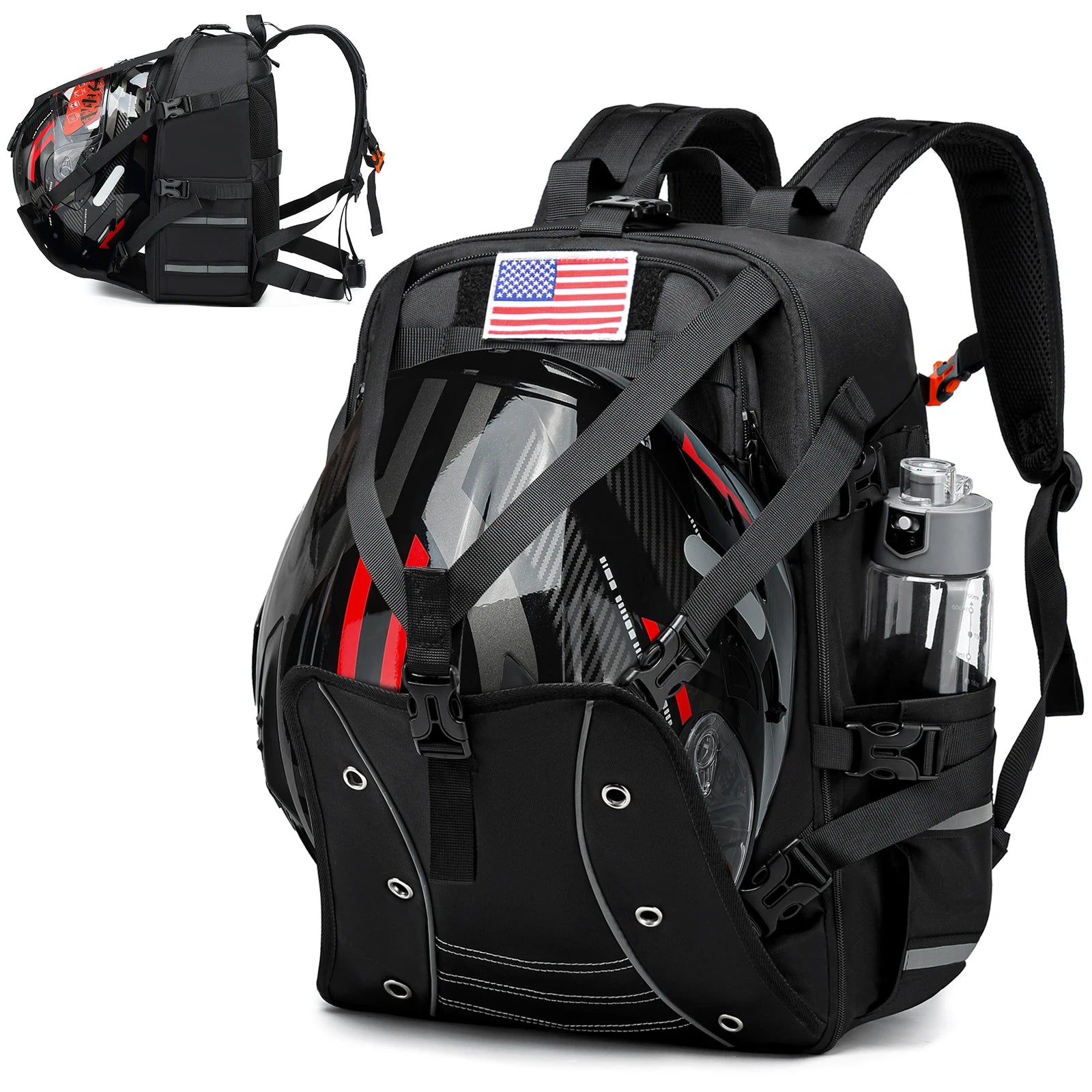 Motorcycle Backpack – 30L Multifunction Helmet & Riding Storage Bag