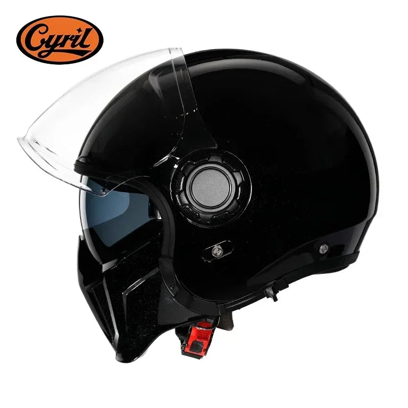 Retro Modular Helmet with DOT ECE Certification
