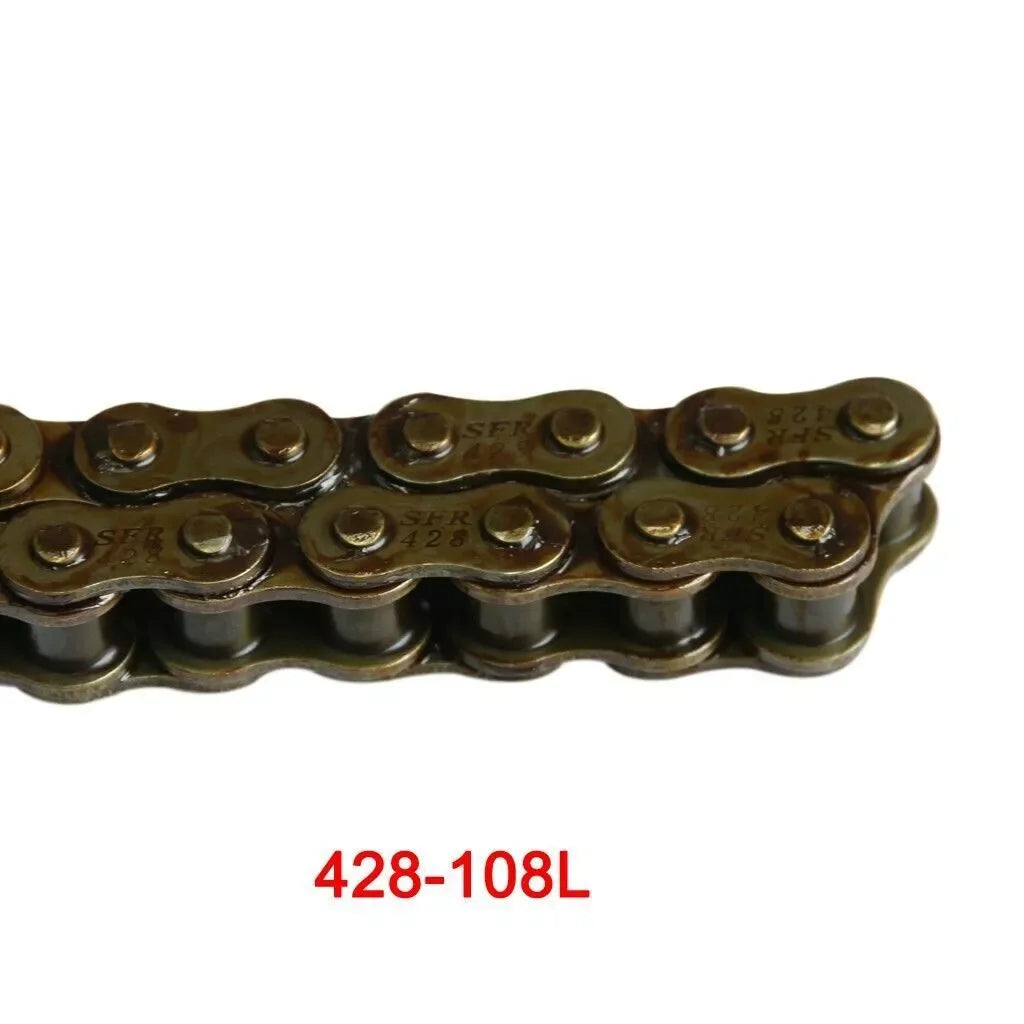 56T Rear Sprocket + 428 Chain 108 Links for 90cc 110cc 150cc ATV Quad Bike Buggy 4 Wheeler Dirt Pit Bike Go Kart Motorcycle