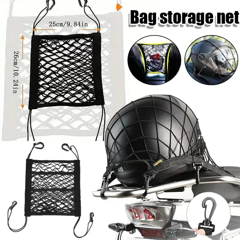 Cargo Net – High Elastic Double Layer Motorcycle Helmet & Luggage Net