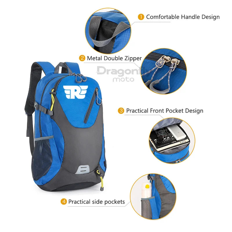 Motorcycle Backpack – Waterproof Travel Bag for Royal Enfield
